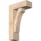 Ekena Millwork Legacy Block Smooth Bracket w/ Offset Brace, Douglas Fir, 5 1/2"W x 14"D x 22"H BKT0604X14X22LEC05SDF - alternate 1